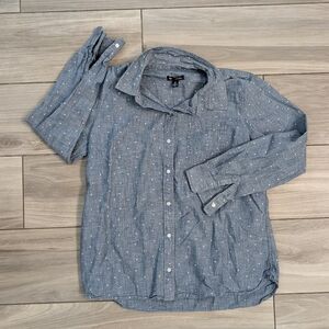 GAP Boyfriend Fit Chambray Star Shirt